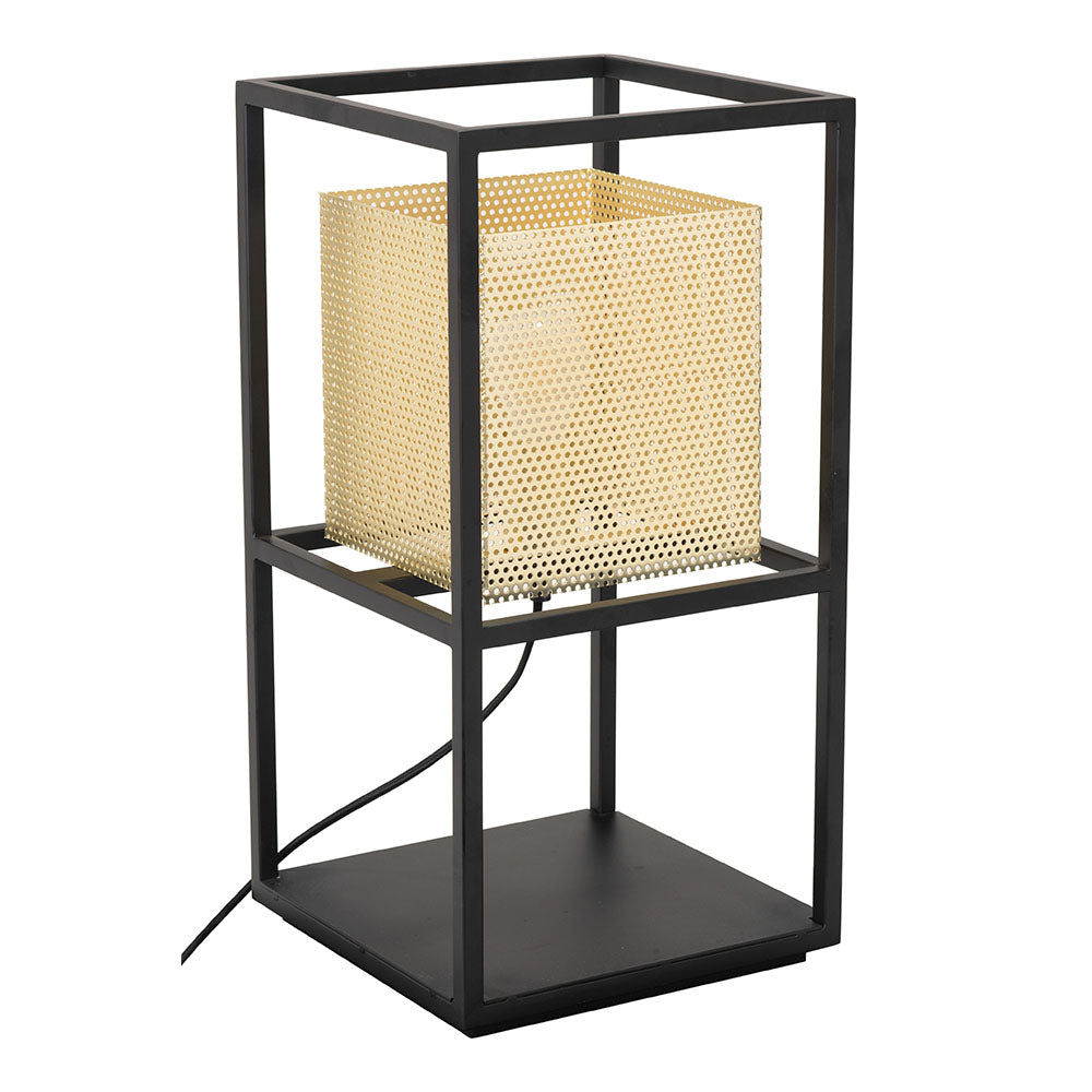 YVES TABLE LAMP GOLD & BLACK