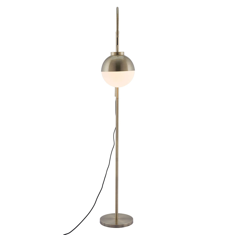 WATERLOO FLOOR LAMP WHITE & BRONZE