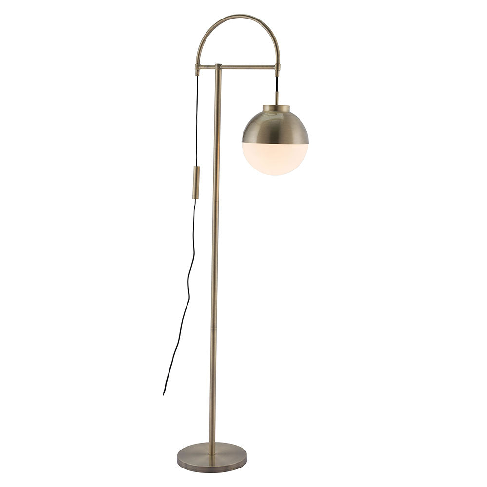 WATERLOO FLOOR LAMP WHITE & BRONZE