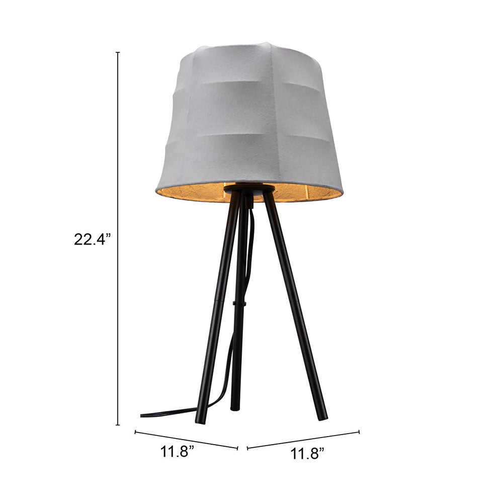 MOZZI TABLE LAMP GRAY & BLACK