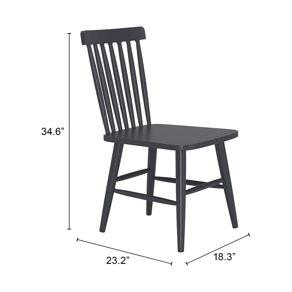 ZEILEN DINING CHAIR BLACK