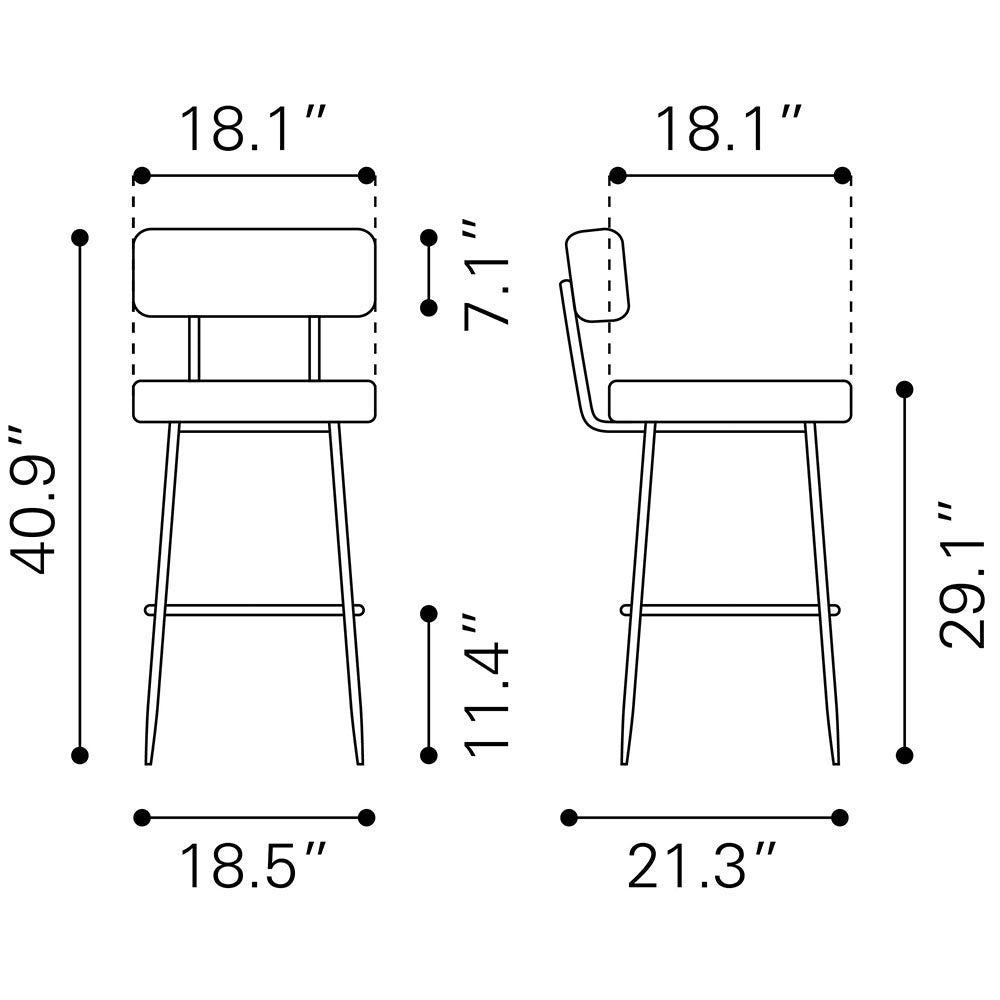 BLANCA BARSTOOL IVORY