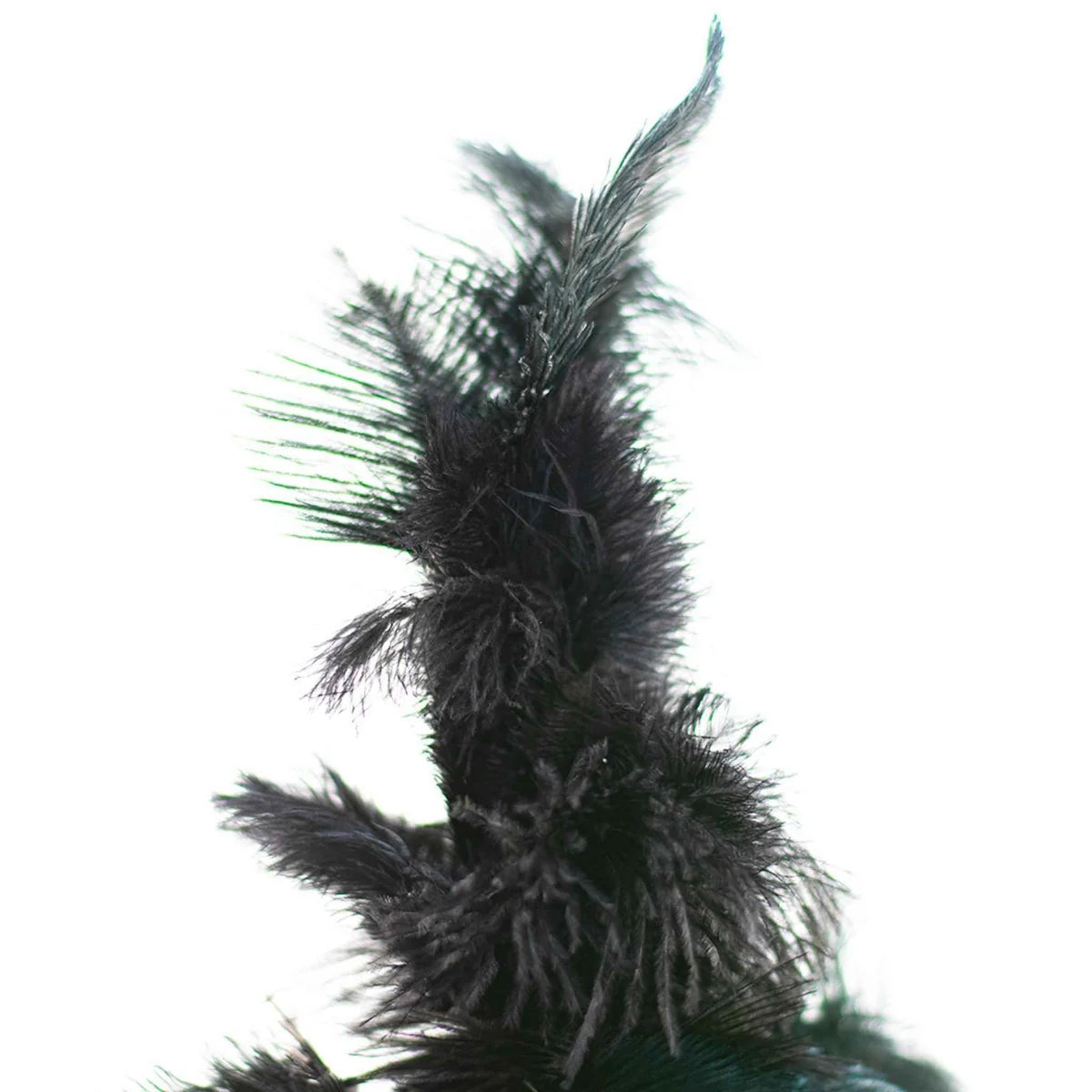 BLACK OSTRICH FEATHER TREE