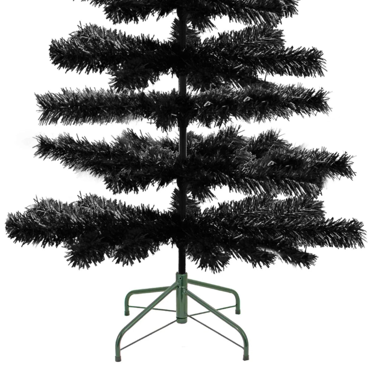 BLACK TINSEL CHRISTMAS TREE