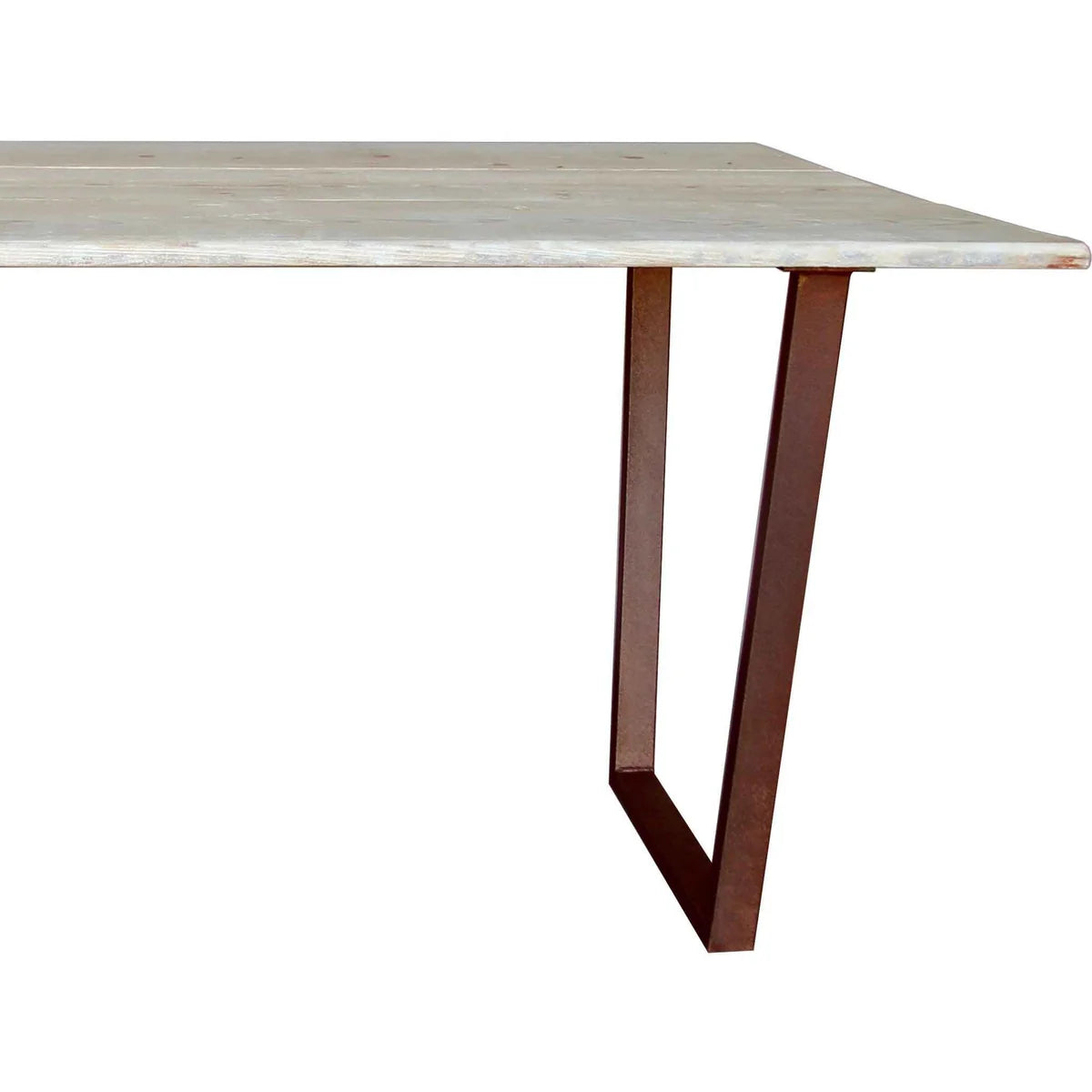 BLEACHED REDWOOD DINING TABLE