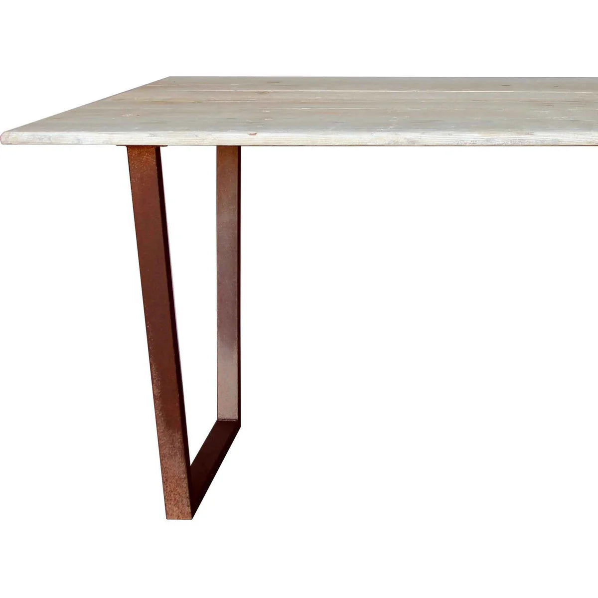 BLEACHED REDWOOD DINING TABLE