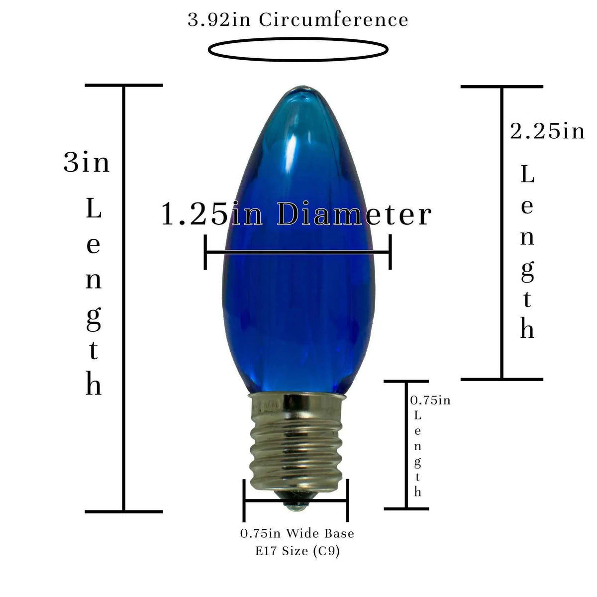 BLUE LED LIGHT BULBS