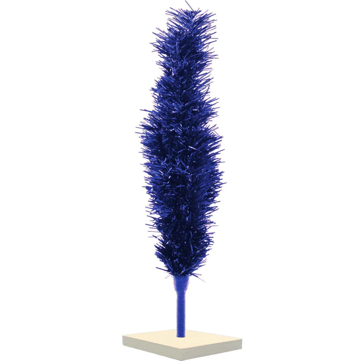 BLUE TINSEL CHRISTMAS TREE