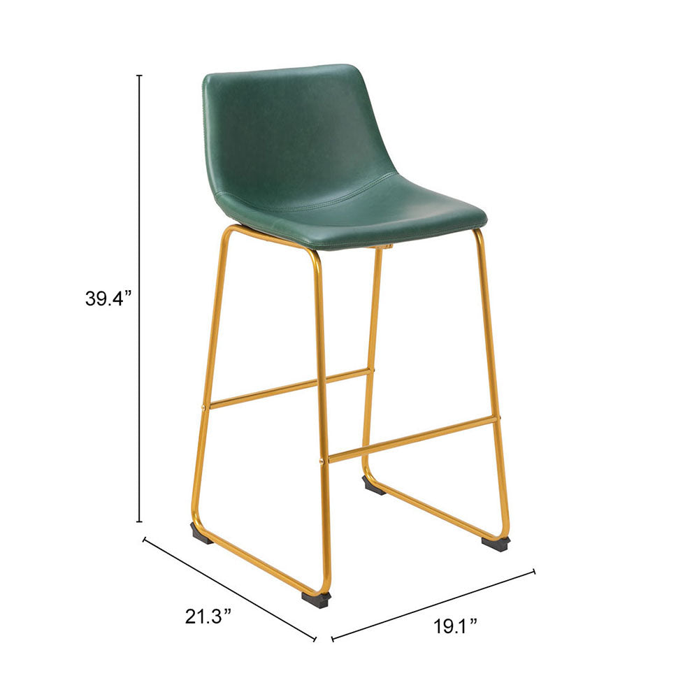 AUGUSTA BARSTOOL GREEN & GOLD