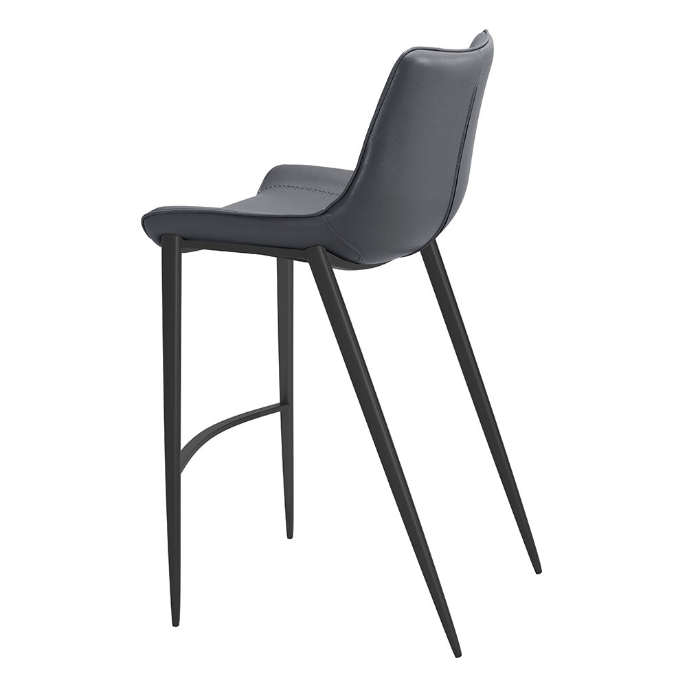 MAGNUS BARSTOOL DARK GRAY & BLACK