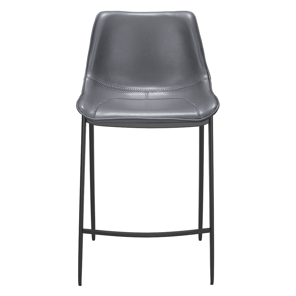 MAGNUS COUNTER STOOL DARK GRAY & BLACK