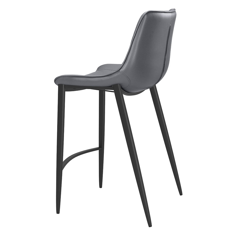 MAGNUS COUNTER STOOL DARK GRAY & BLACK