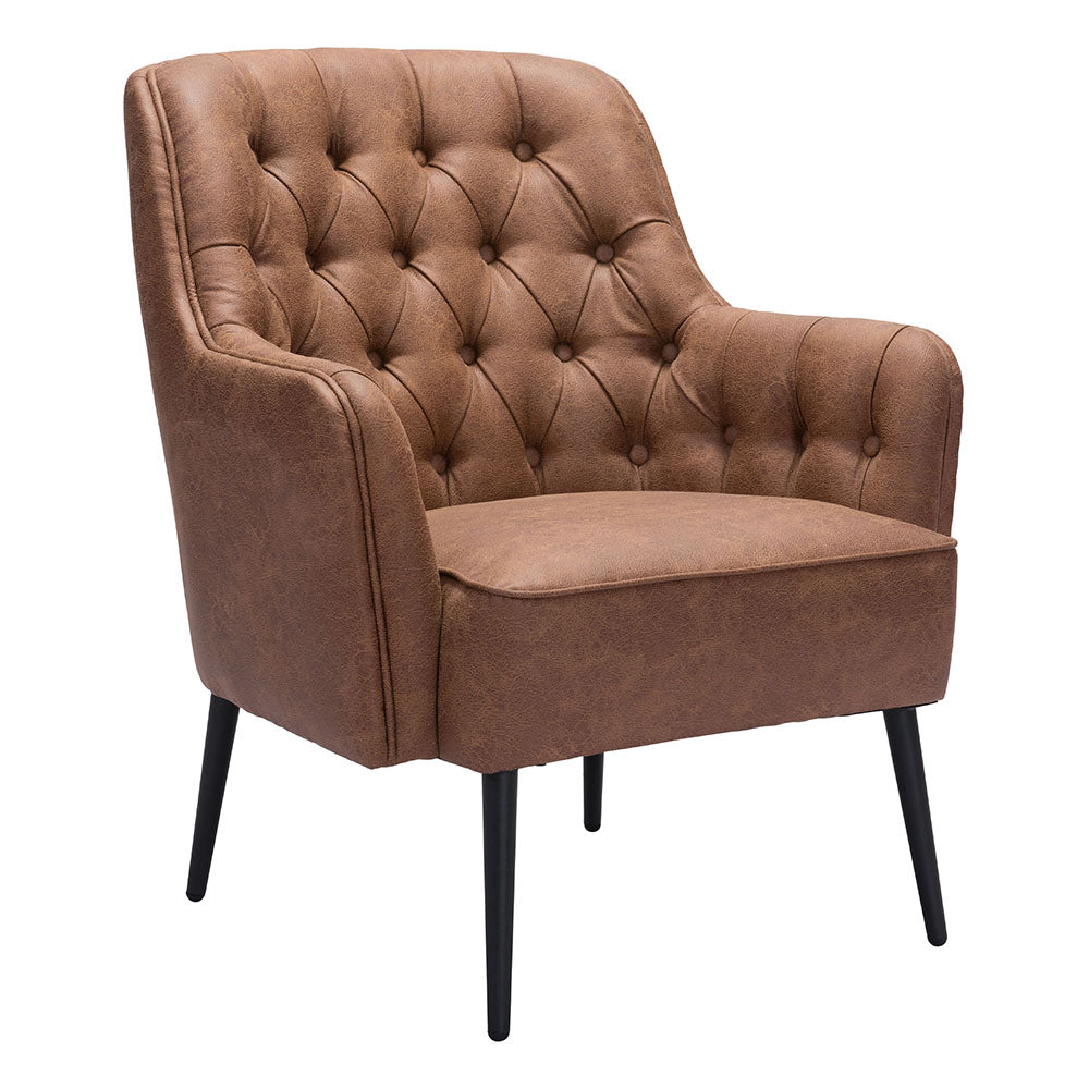 TASMANIA ACCENT CHAIR VINTAGE BROWN