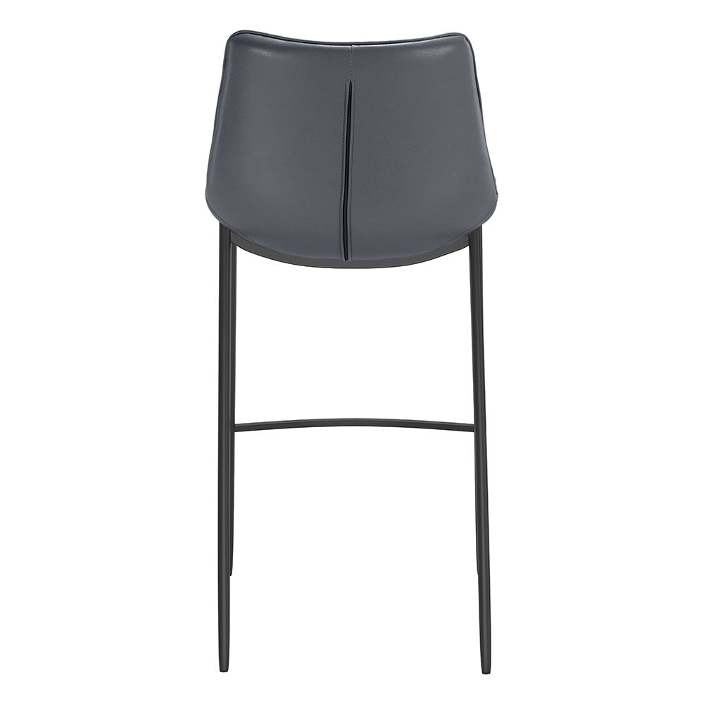 MAGNUS BARSTOOL DARK GRAY & BLACK