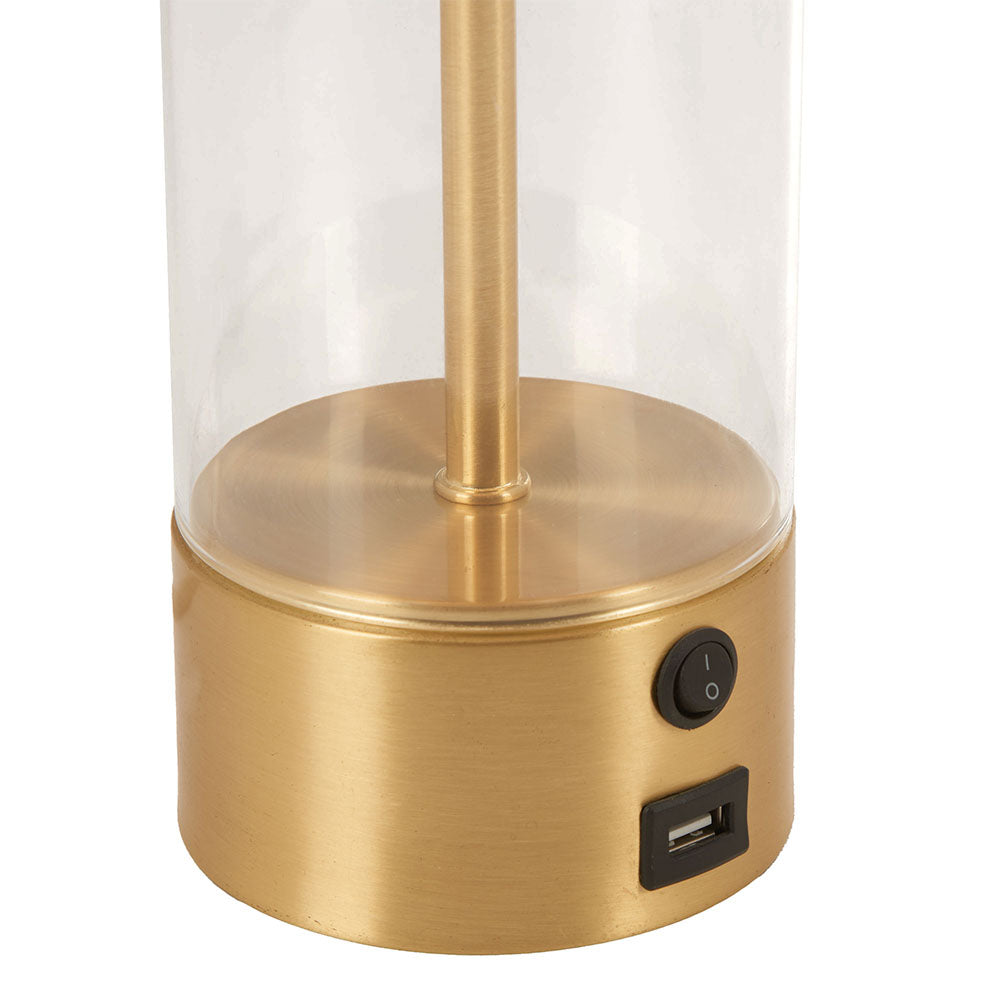 BOREAL TABLE LAMP BEIGE & GOLD