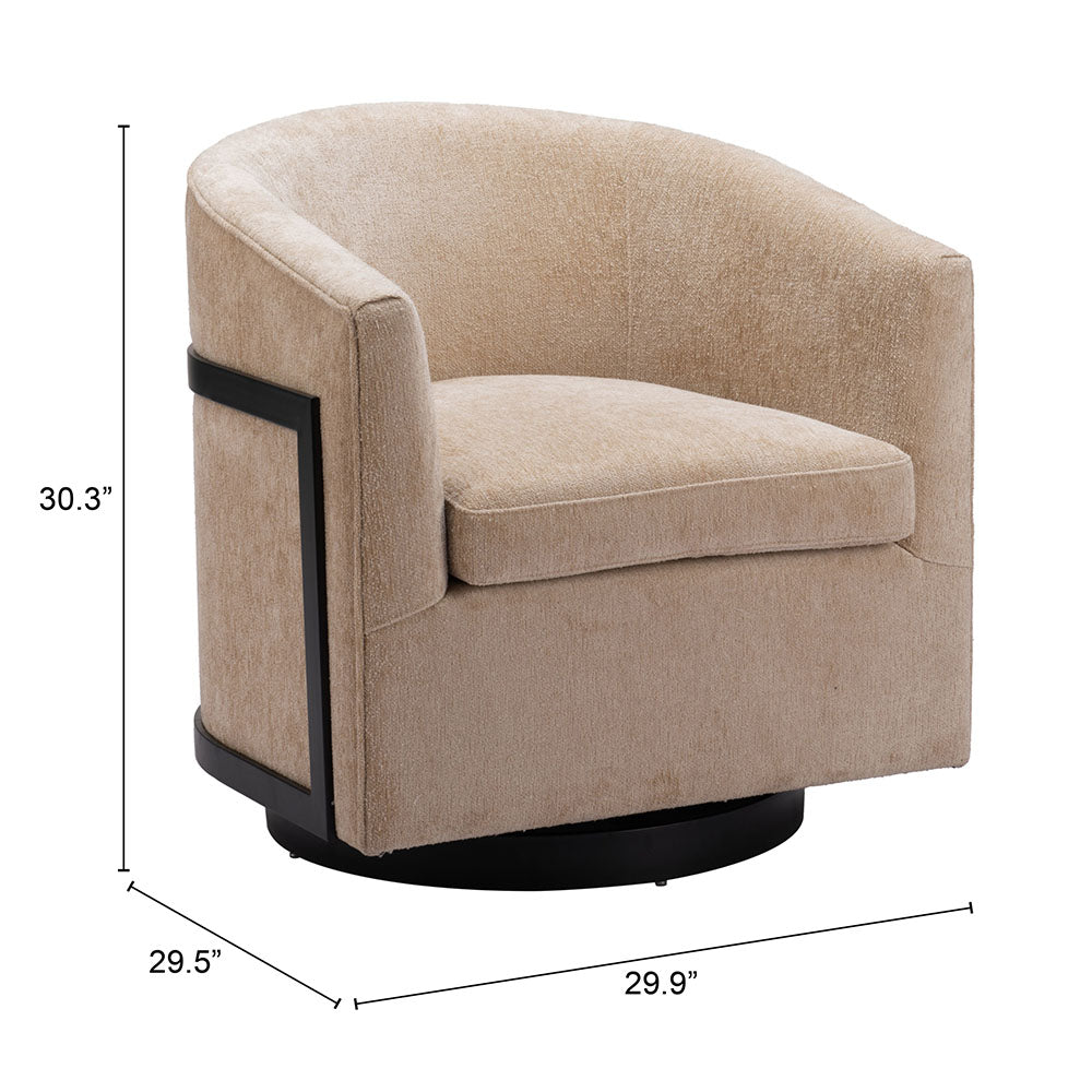 HANKO SWIVEL CHAIR GOLDEN BEIGE