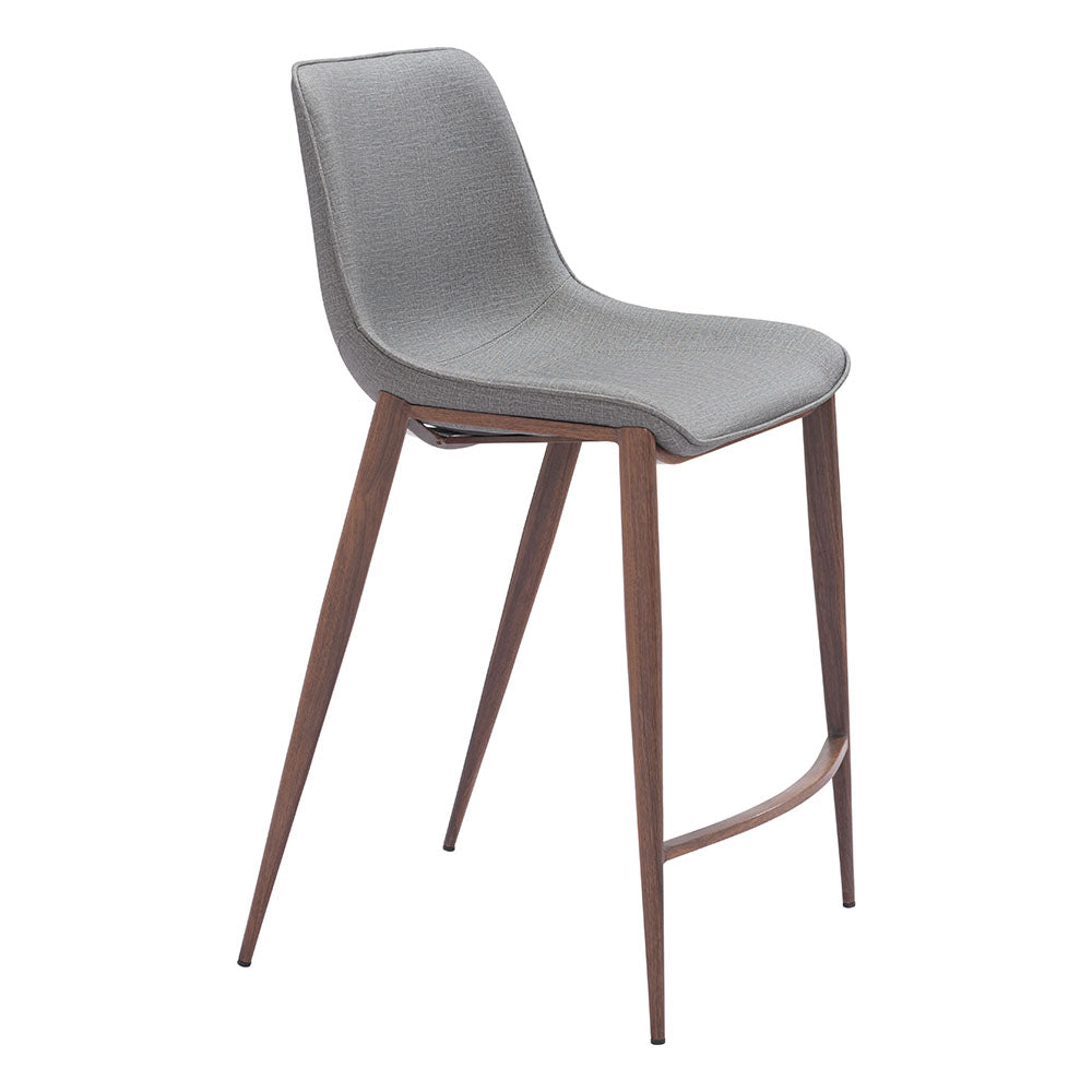 MAGNUS COUNTER STOOL SLATE GRAY & WALNUT