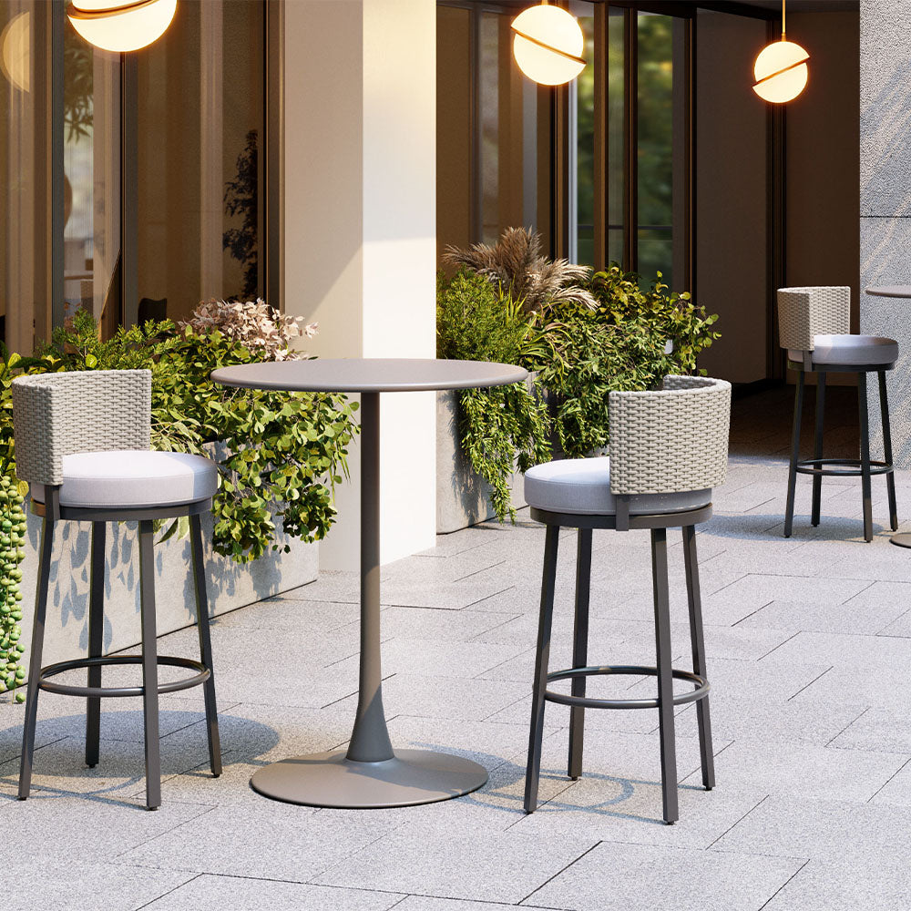 MIDNIGHT WAVE BARSTOOL WHITE