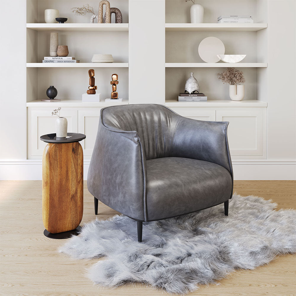 JULIAN ACCENT CHAIR GRAY