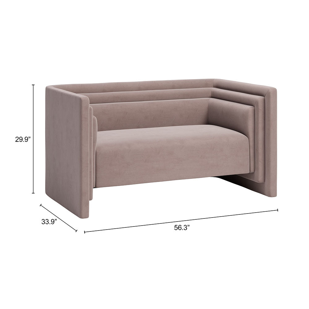 TRIPPEL LOVESEAT TAUPE