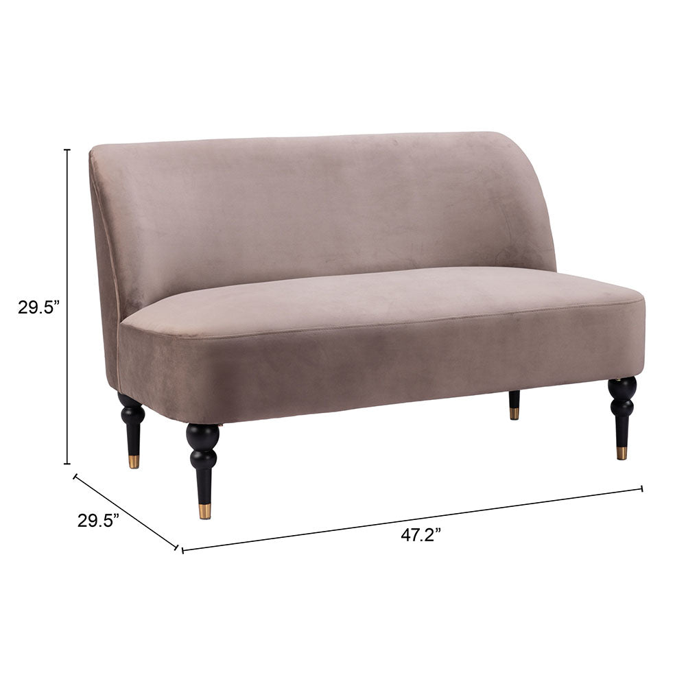 BINTULU LOVESEAT TAUPE