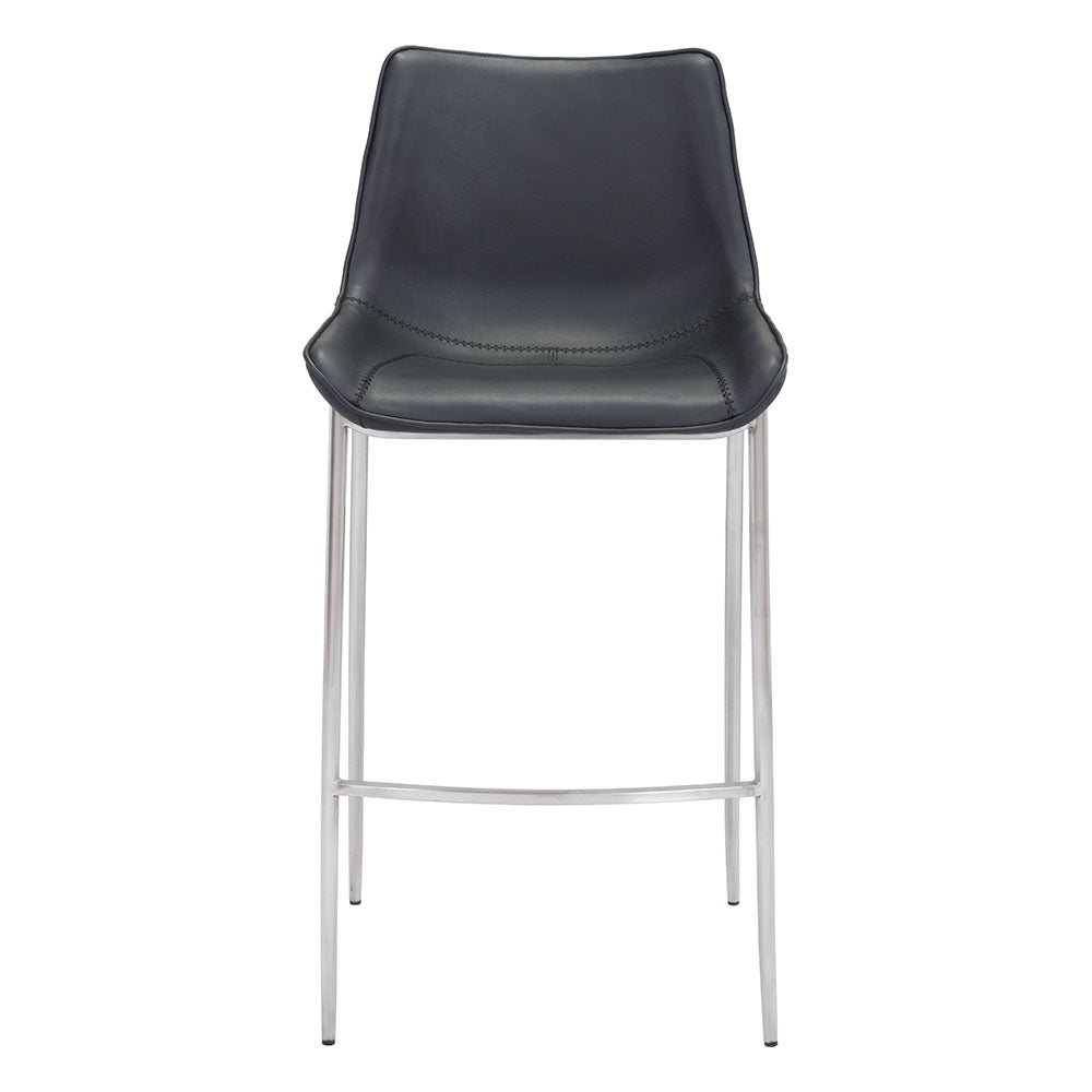 MAGNUS BARSTOOL BLACK & SILVER