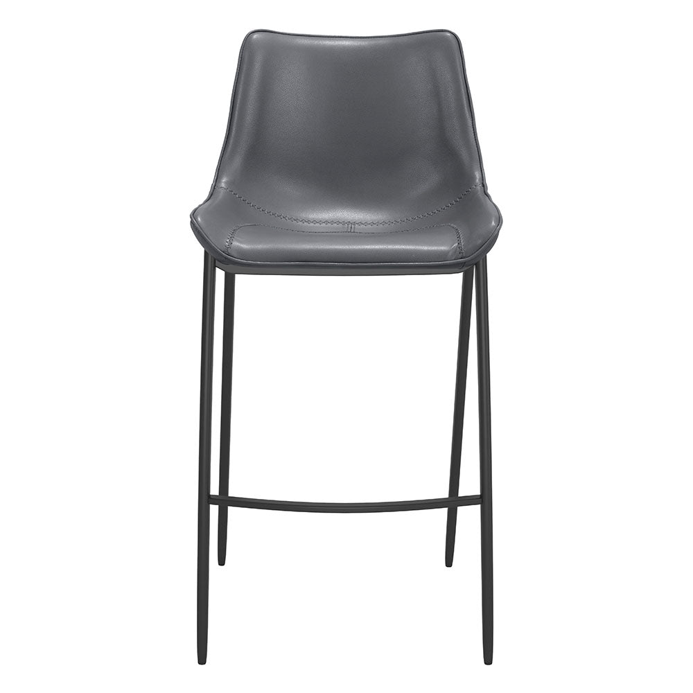 MAGNUS BARSTOOL DARK GRAY & BLACK