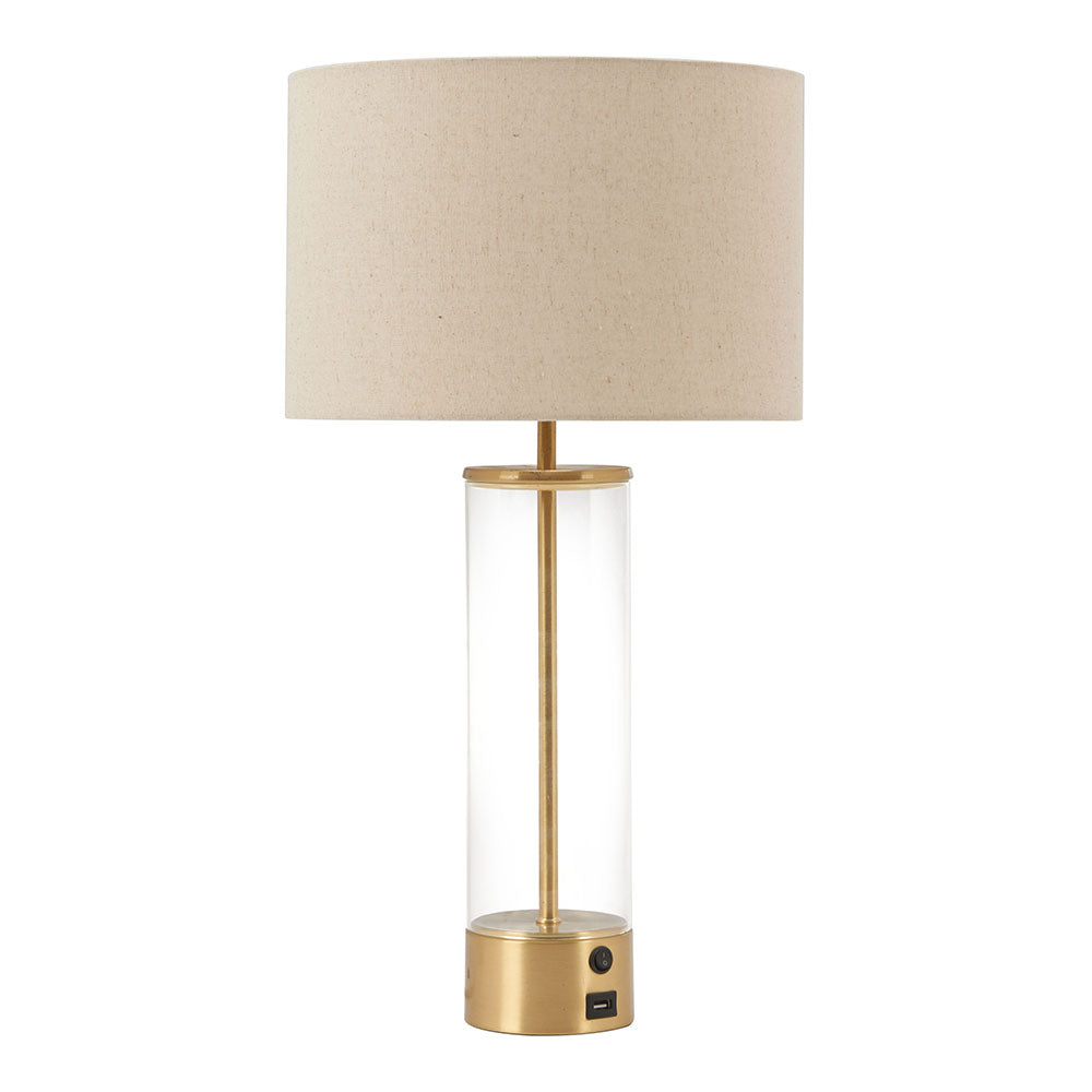 BOREAL TABLE LAMP BEIGE & GOLD