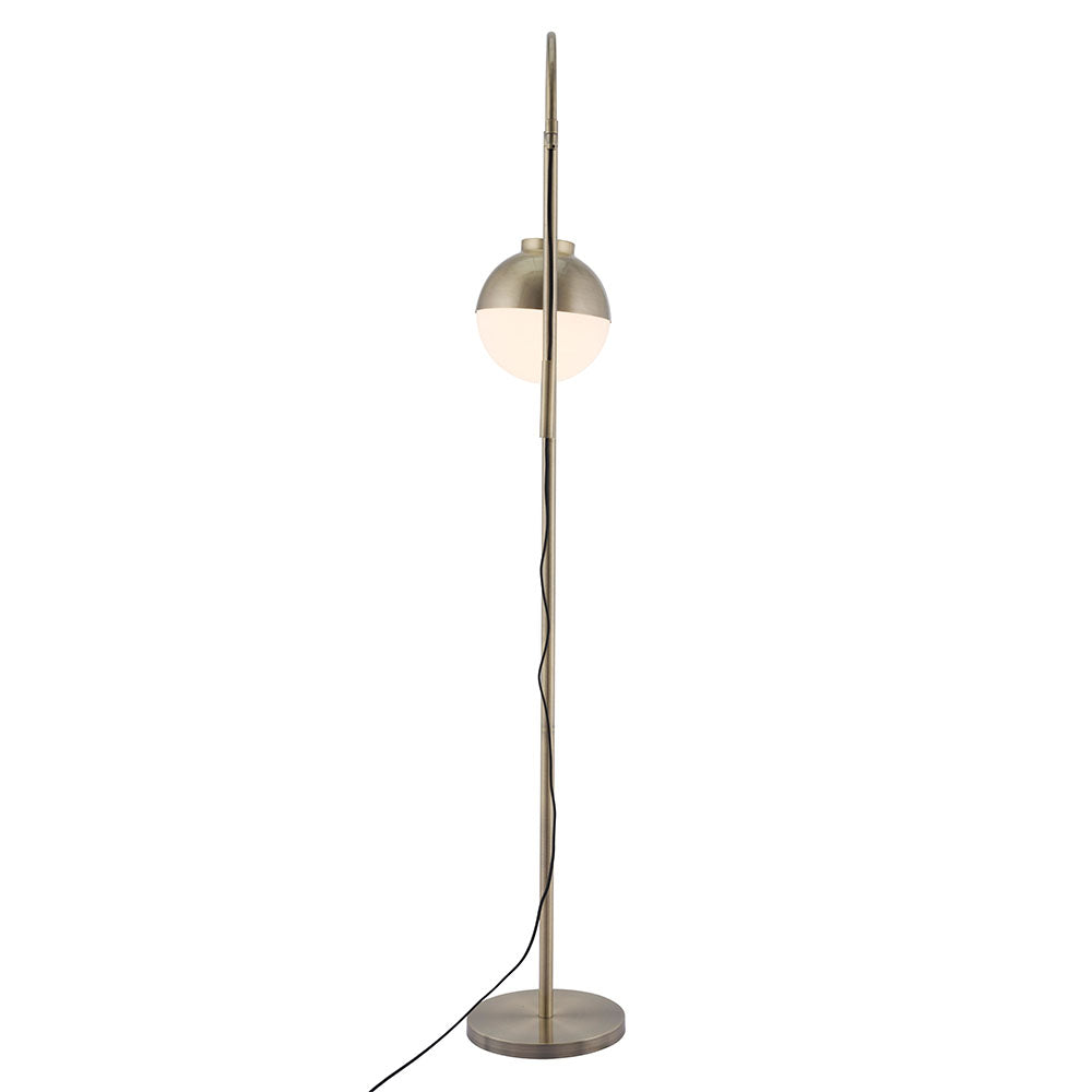 WATERLOO FLOOR LAMP WHITE & BRONZE
