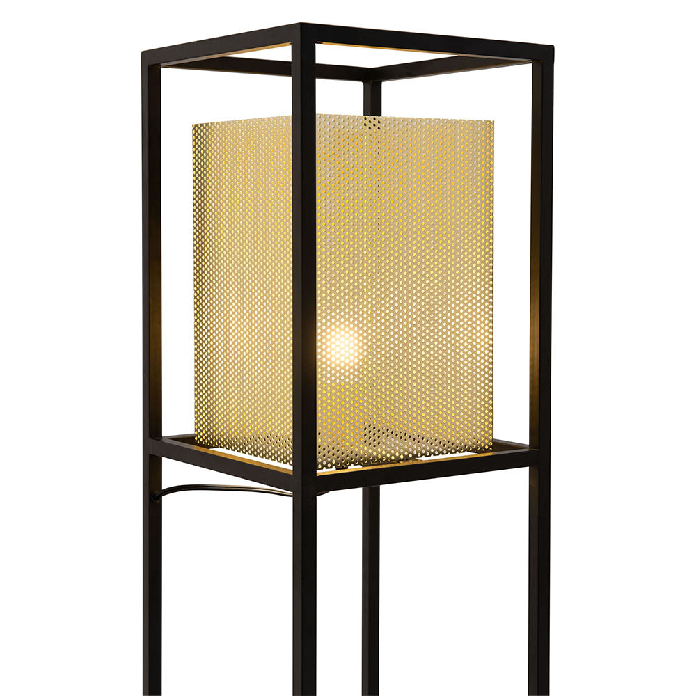 YVES FLOOR LAMP GOLD & BLACK