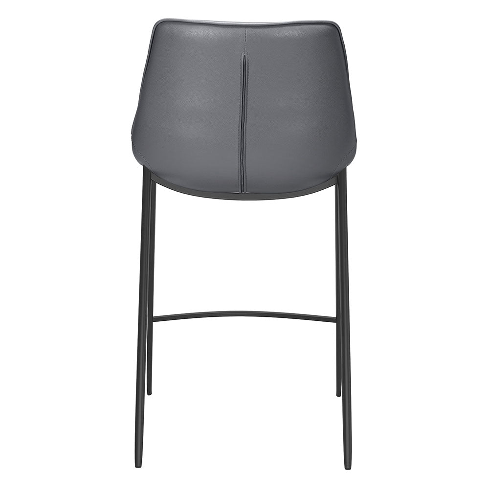 MAGNUS COUNTER STOOL DARK GRAY & BLACK