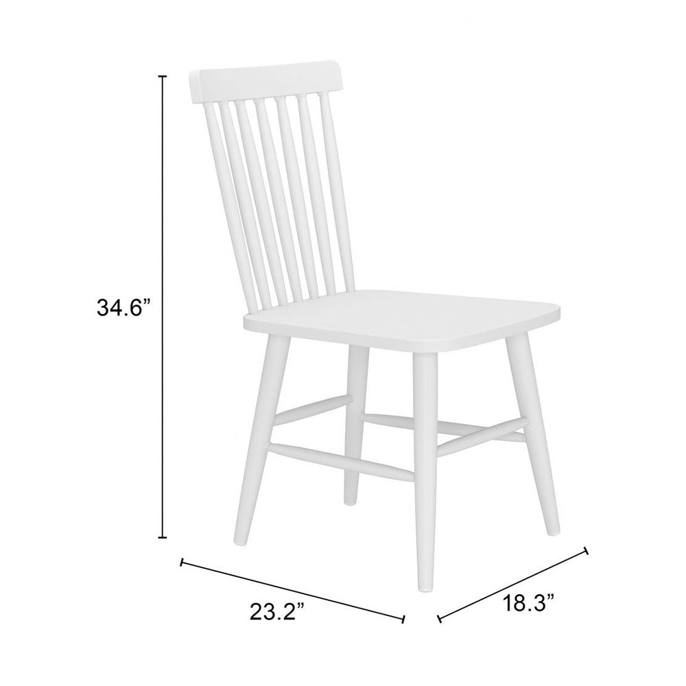 ZEILEN DINING CHAIR WHITE