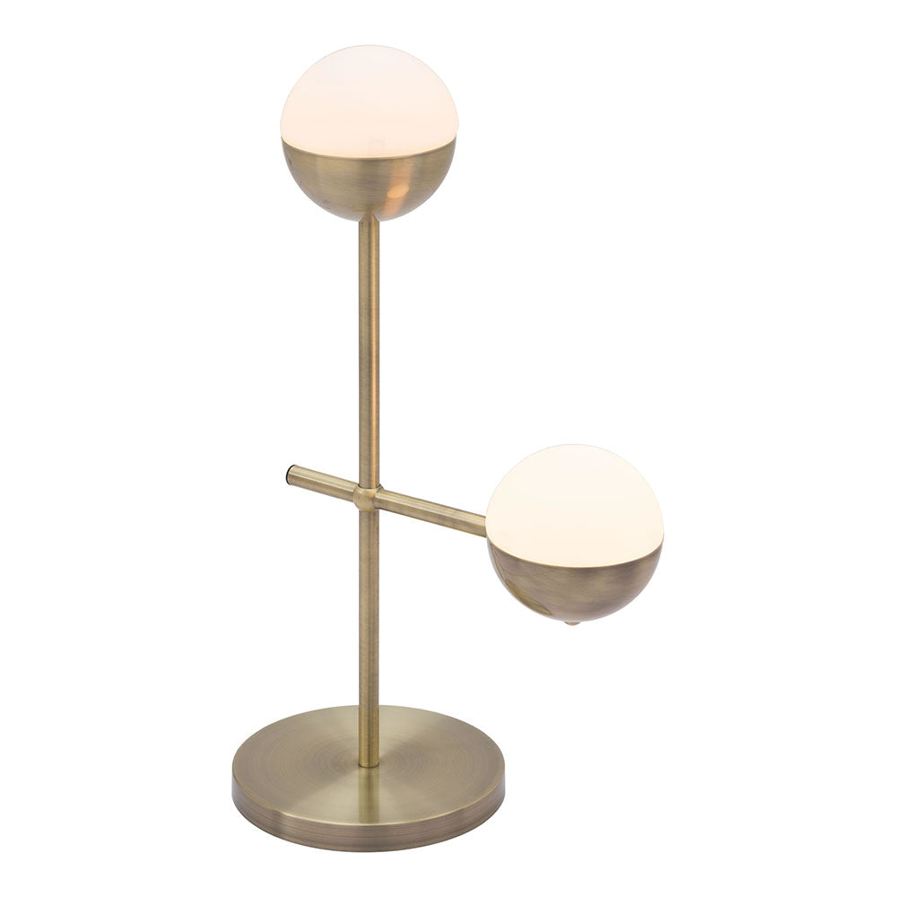 WATERLOO TABLE LAMP WHITE & BRONZE