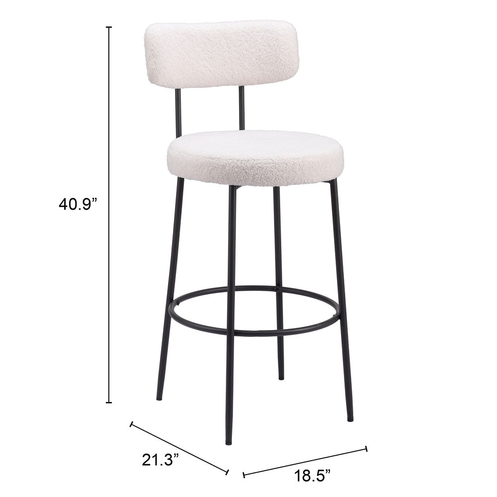 BLANCA BARSTOOL IVORY