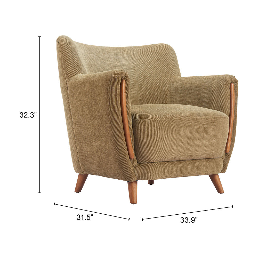 HAKO ACCENT CHAIR OLIVE GREEN