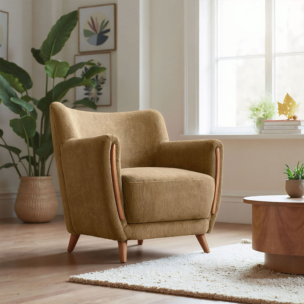 HAKO ACCENT CHAIR OLIVE GREEN