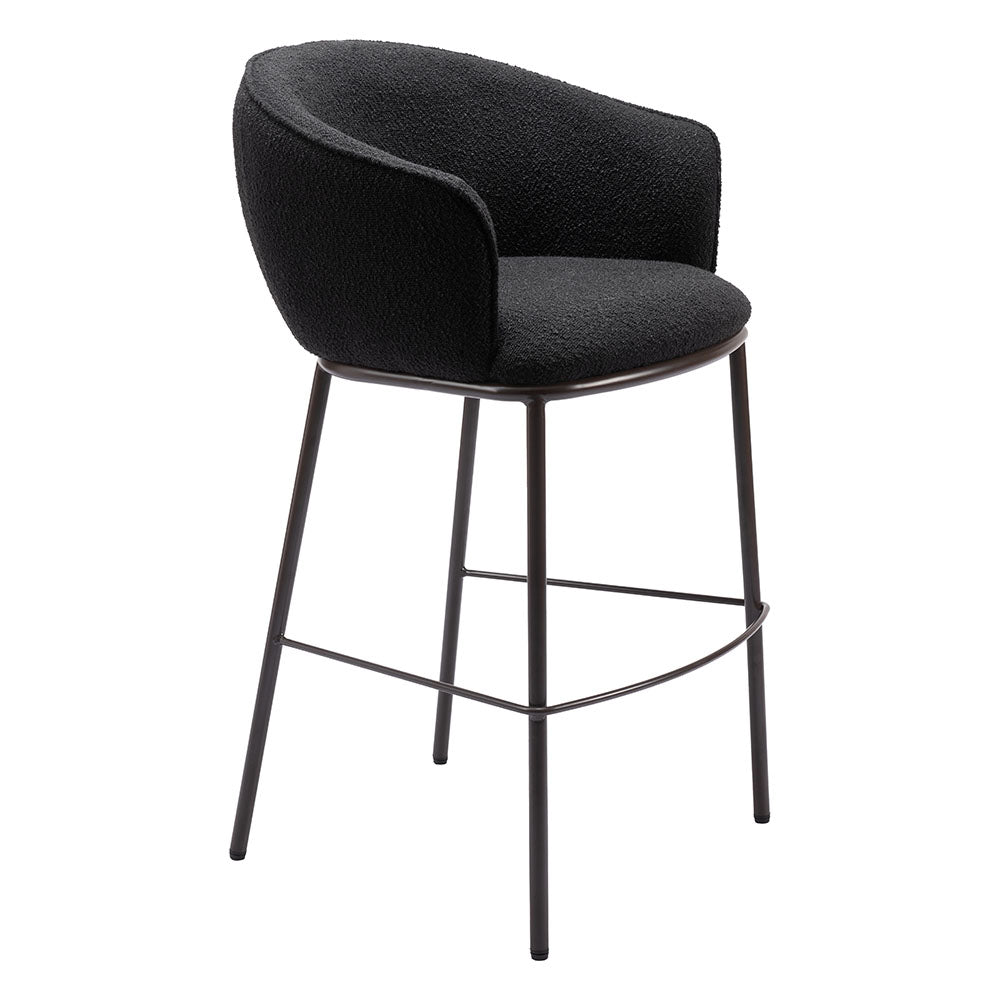 ESSEN BARSTOOL BLACK & BRONZE