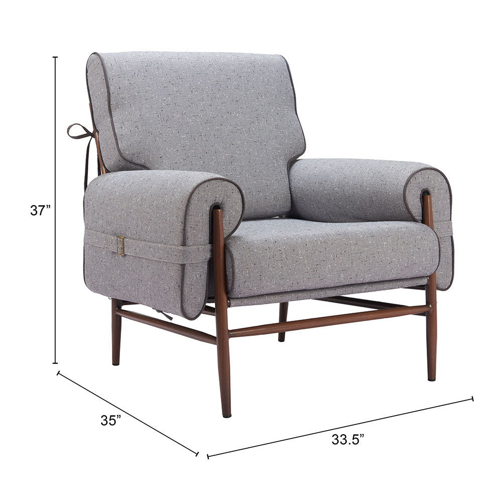 KLEM ACCENT CHAIR GRAY