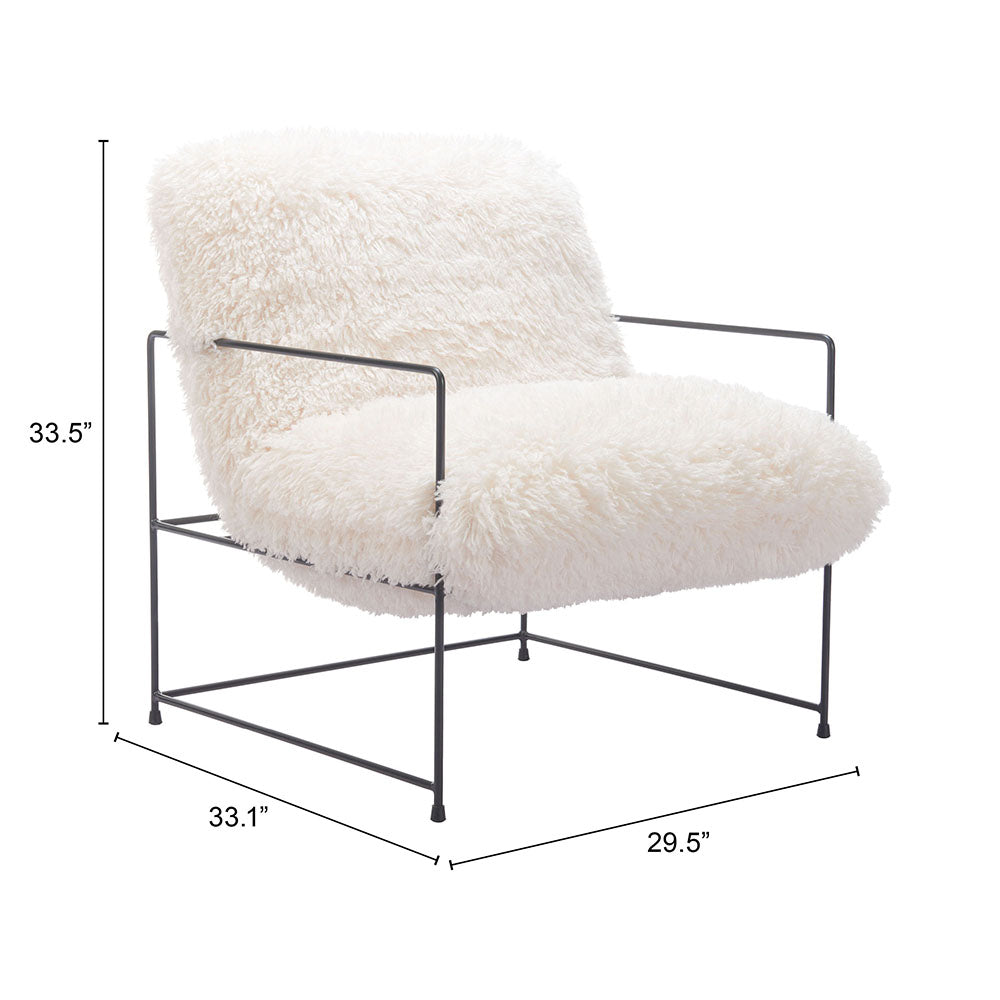 PELUT ACCENT CHAIR WHITE