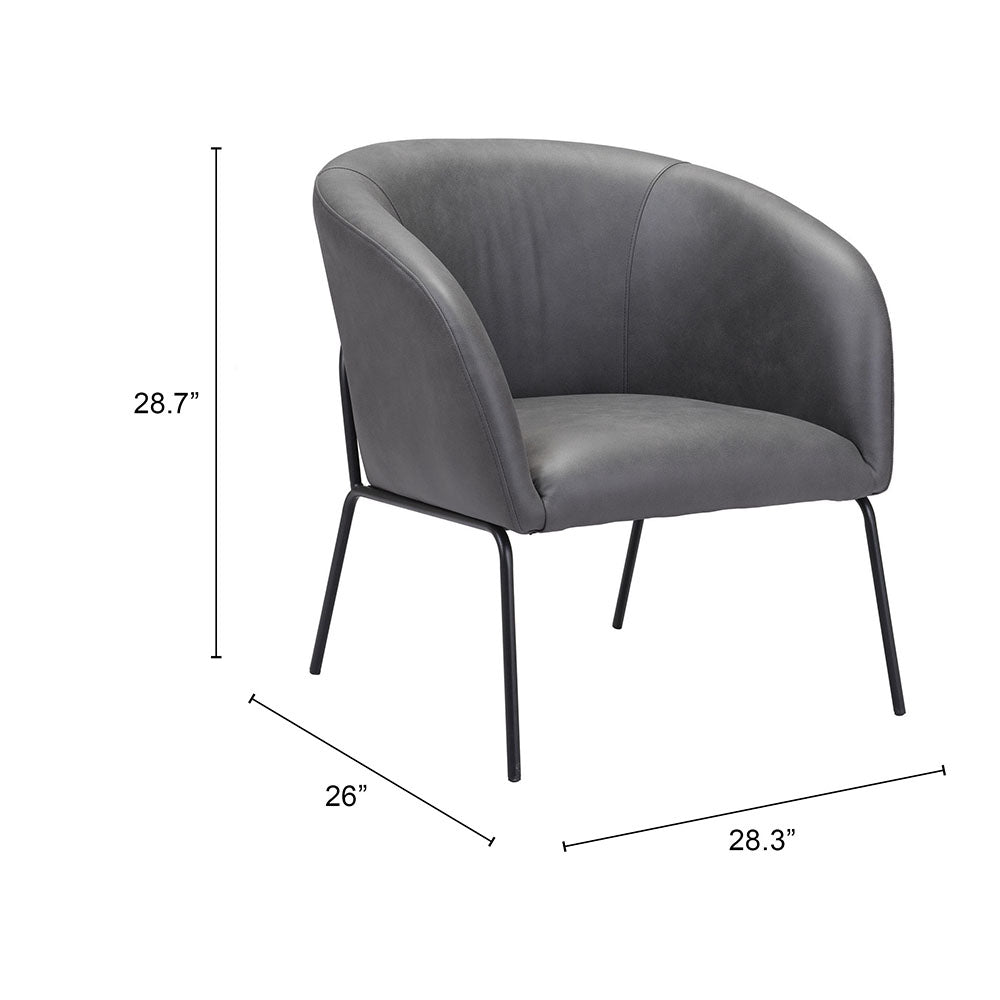 QUINTEN ACCENT CHAIR Vintage Gray