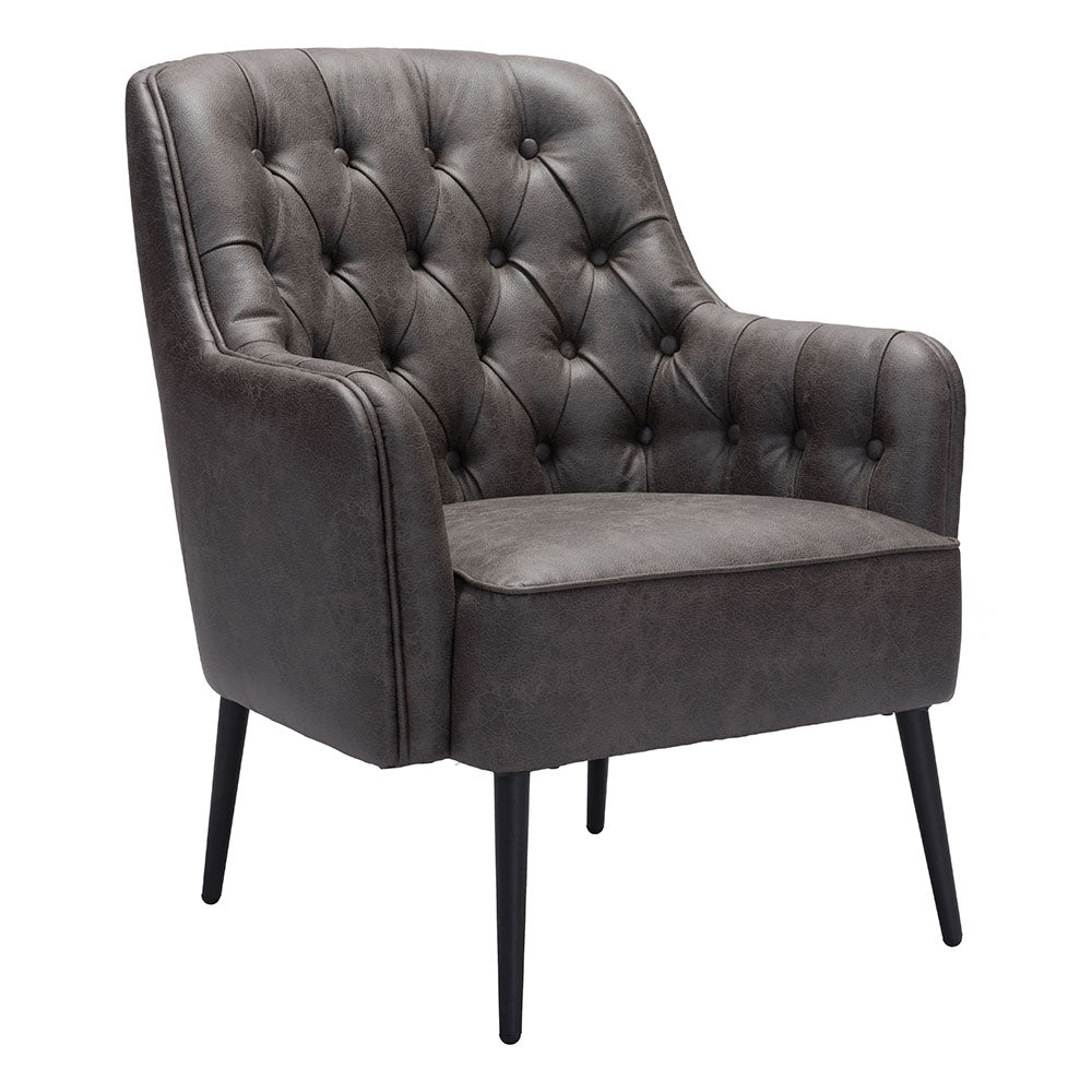 TASMANIA ACCENT CHAIR VINTAGE BLACK