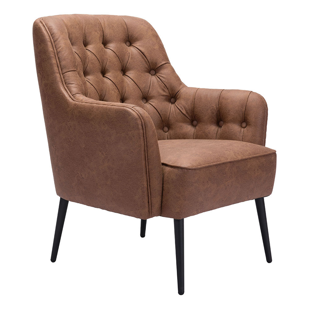 TASMANIA ACCENT CHAIR VINTAGE BROWN