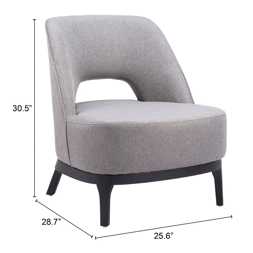 MISTLEY ACCENT CHAIR GRAY