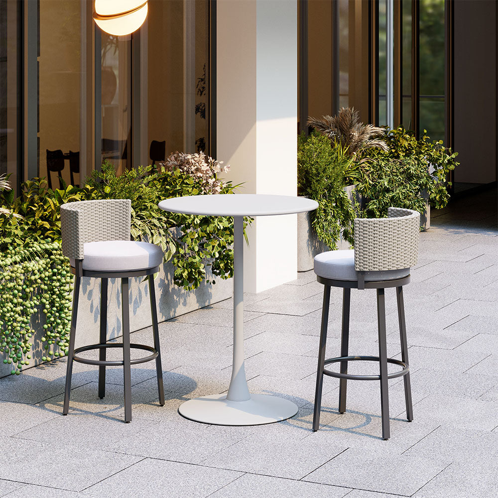 SOLEIL BAR TABLE WHITE