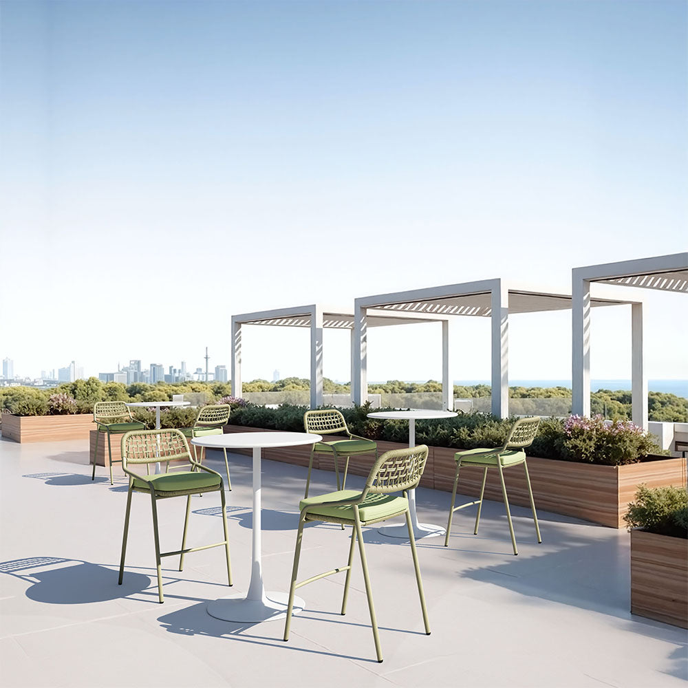 SOLEIL BAR TABLE WHITE