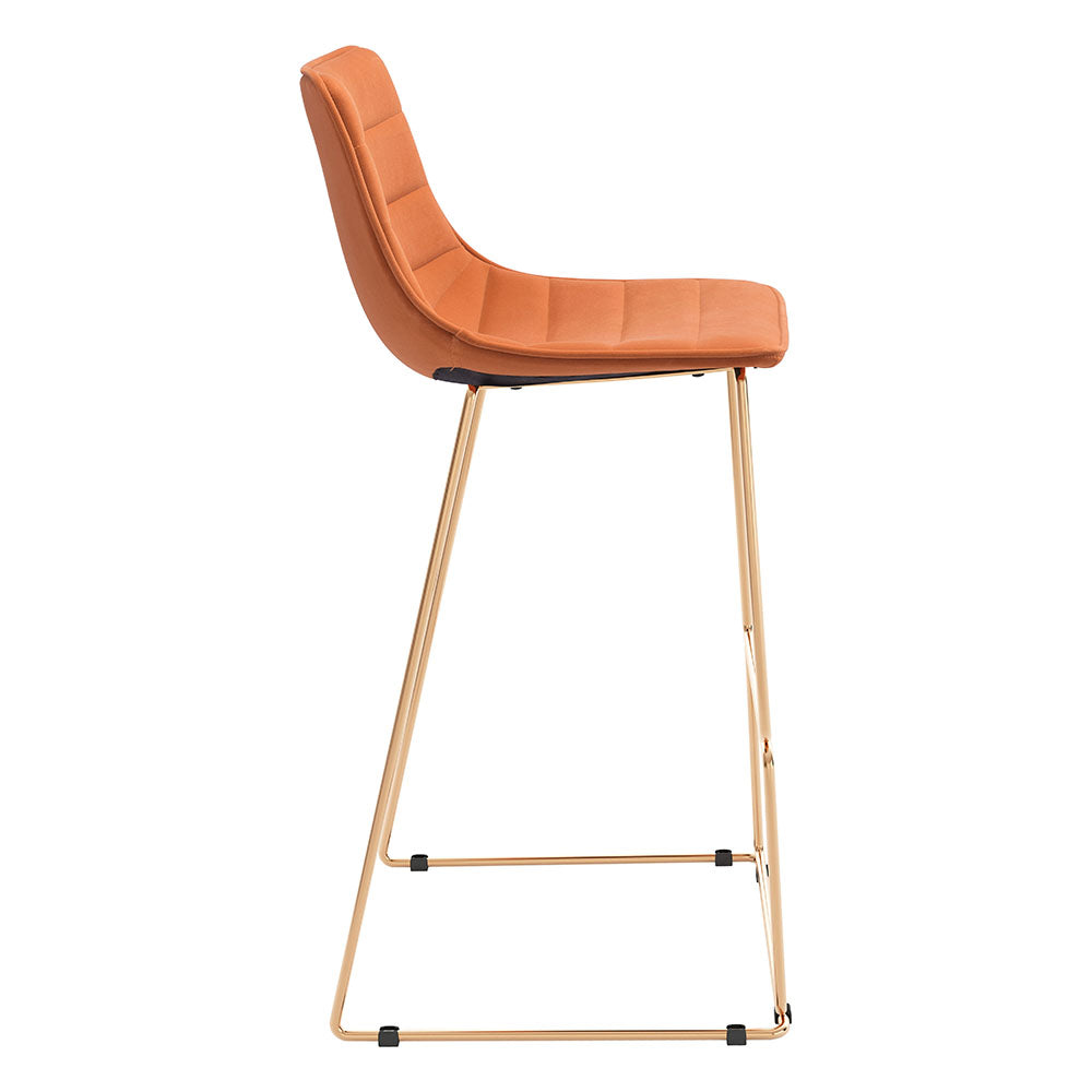 ADELE BARSTOOL ORANGE & GOLD