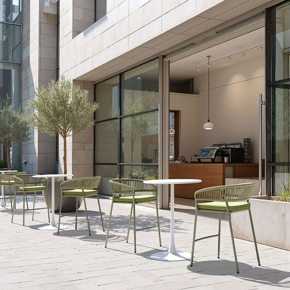 SOLEIL BAR TABLE WHITE