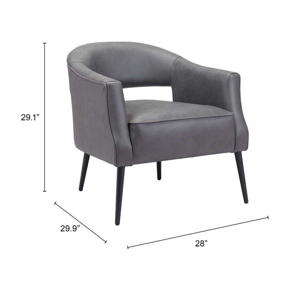 BERKELEY ACCENT CHAIR VINTAGE GRAY