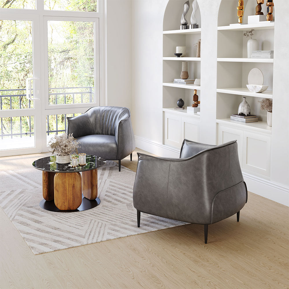 JULIAN ACCENT CHAIR GRAY