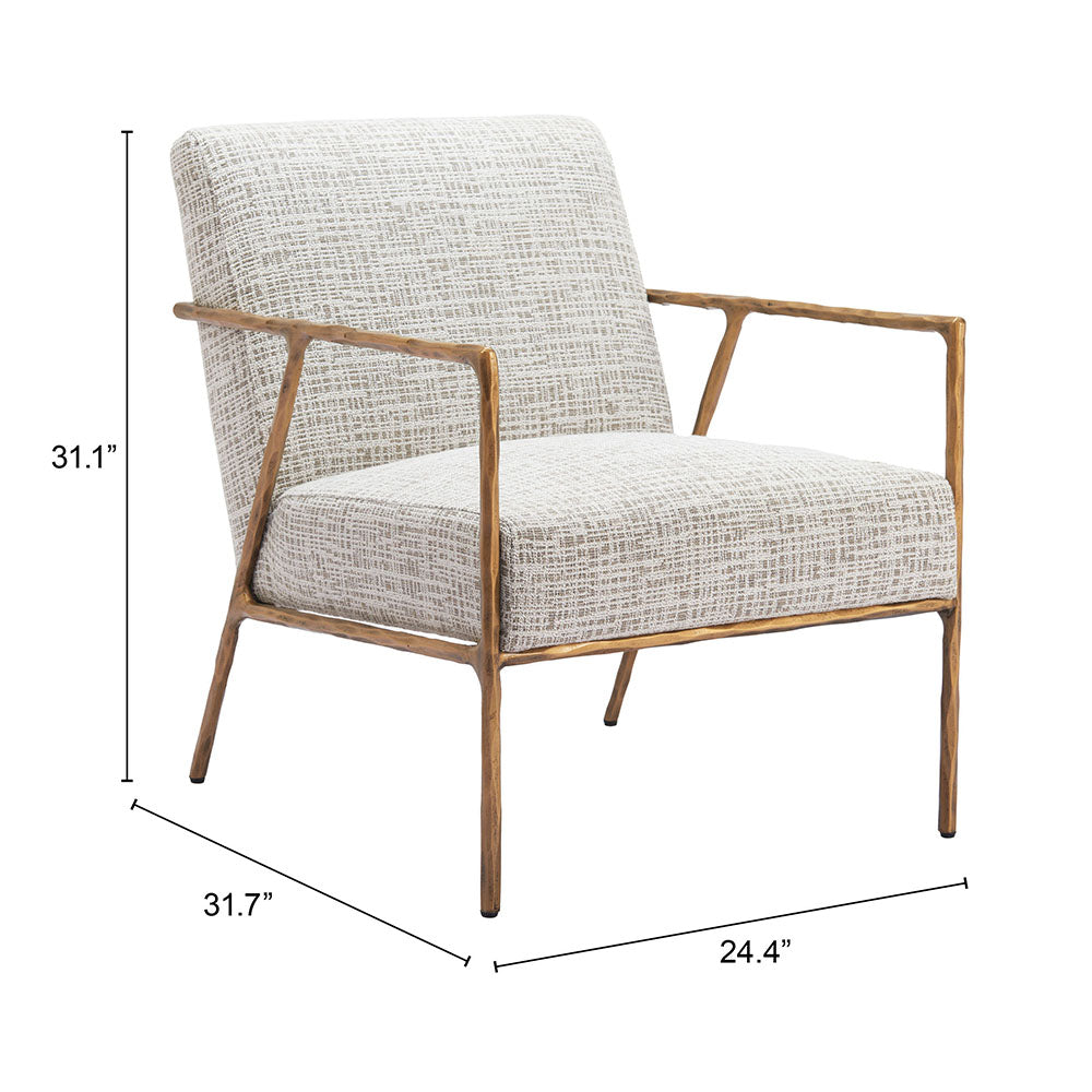 NORREBRO ACCENT CHAIR BEIGE FROST